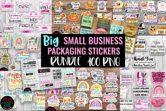 Download Small Business Packaging Stickers Bundle - Packaging Collection