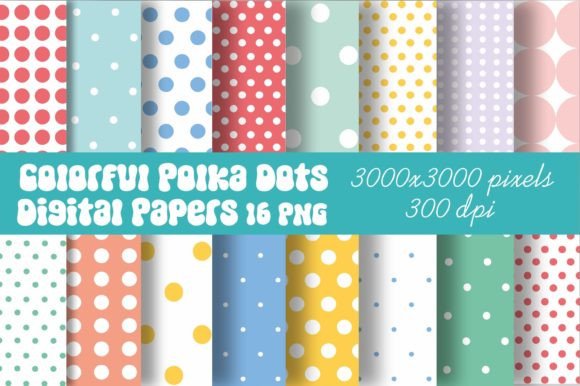 Download Colorful Dots Digital Papers Background - Colorful dots Collection