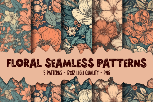Download Boho Floral Seamless Repeating Patterns - Seamless repeating patterns Collection