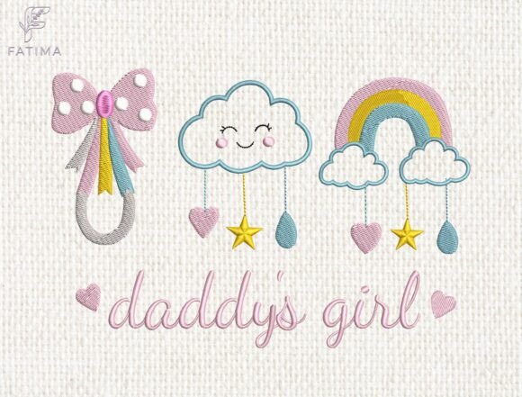 Download Daddy's Girl Embroidery Design - Daddy Collection