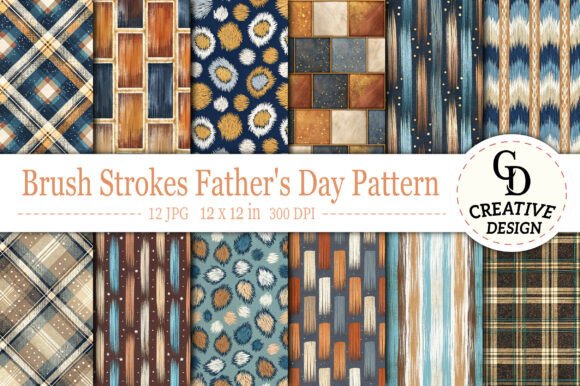Download Brush Strokes Father's Day Pattern - Father Collection