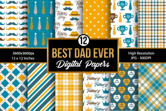 Download Father's Day Pattern Digital Papers - Father Collection
