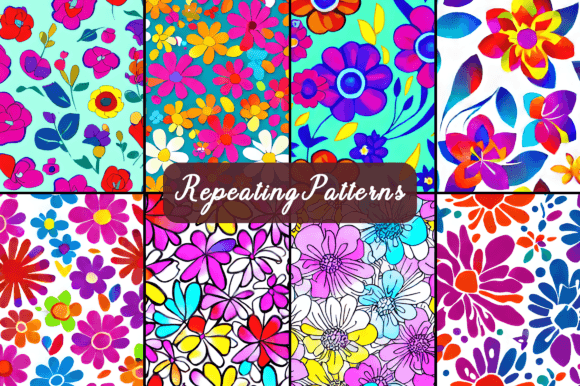 Download Flowers Art Seamless Repeating Patterns - Seamless repeating patterns Collection