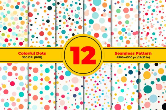 Download Colorful Dots Seamless Patterns - Colorful dots Collection