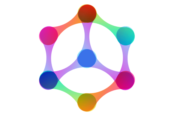 Download Connected Colorful Dots. Structure Abstr - Colorful dots Collection