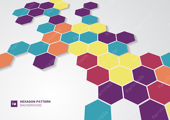 Download Colorful Hexagons Shape Minimal Pattern - Minimal pattern Collection